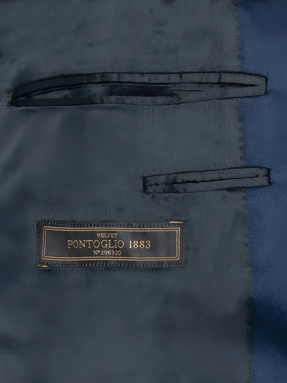 Franzese Collection Peak-lapels Velvet Blazer In Blue