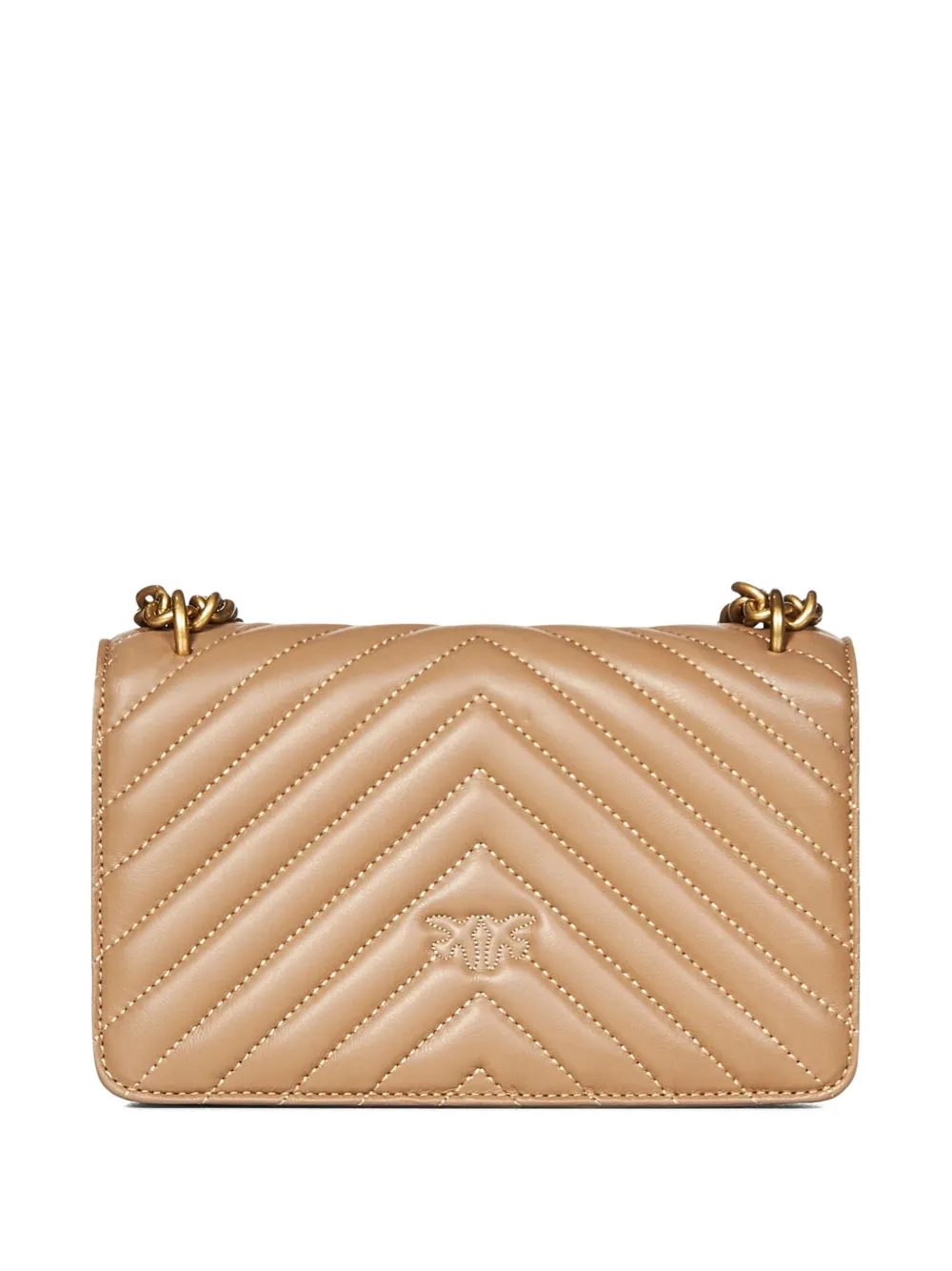 Pinko Mini Love Cross Body Bag In Neutral