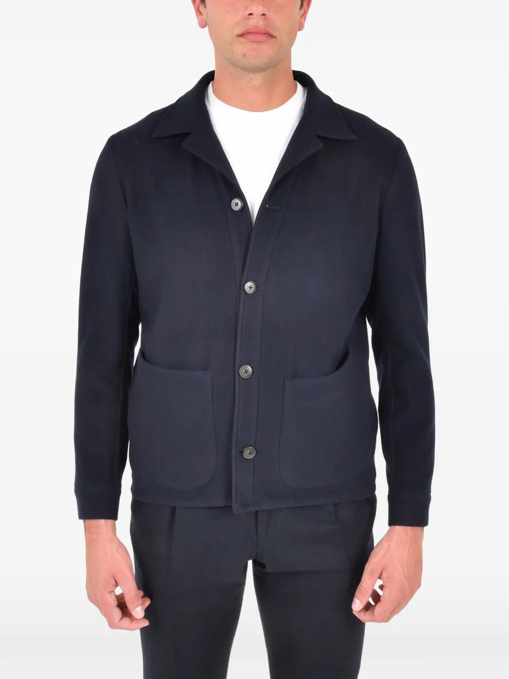 FRANZESE COLLECTION button patch-pockets jacket | Blue | Image 1