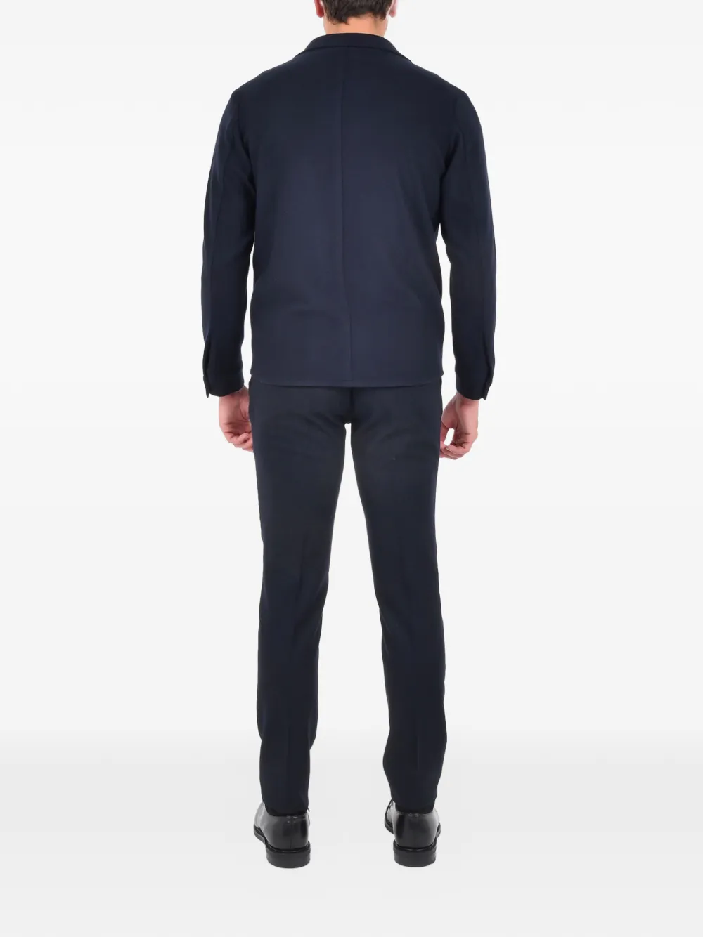 Franzese Collection Button Patch-pockets Jacket In Blue