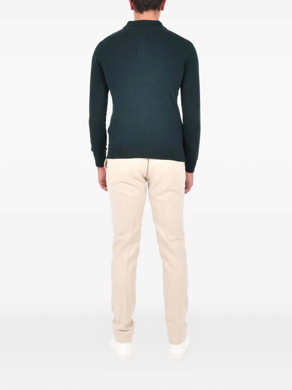 FRANZESE COLLECTION ribbed polo shirt - Groen