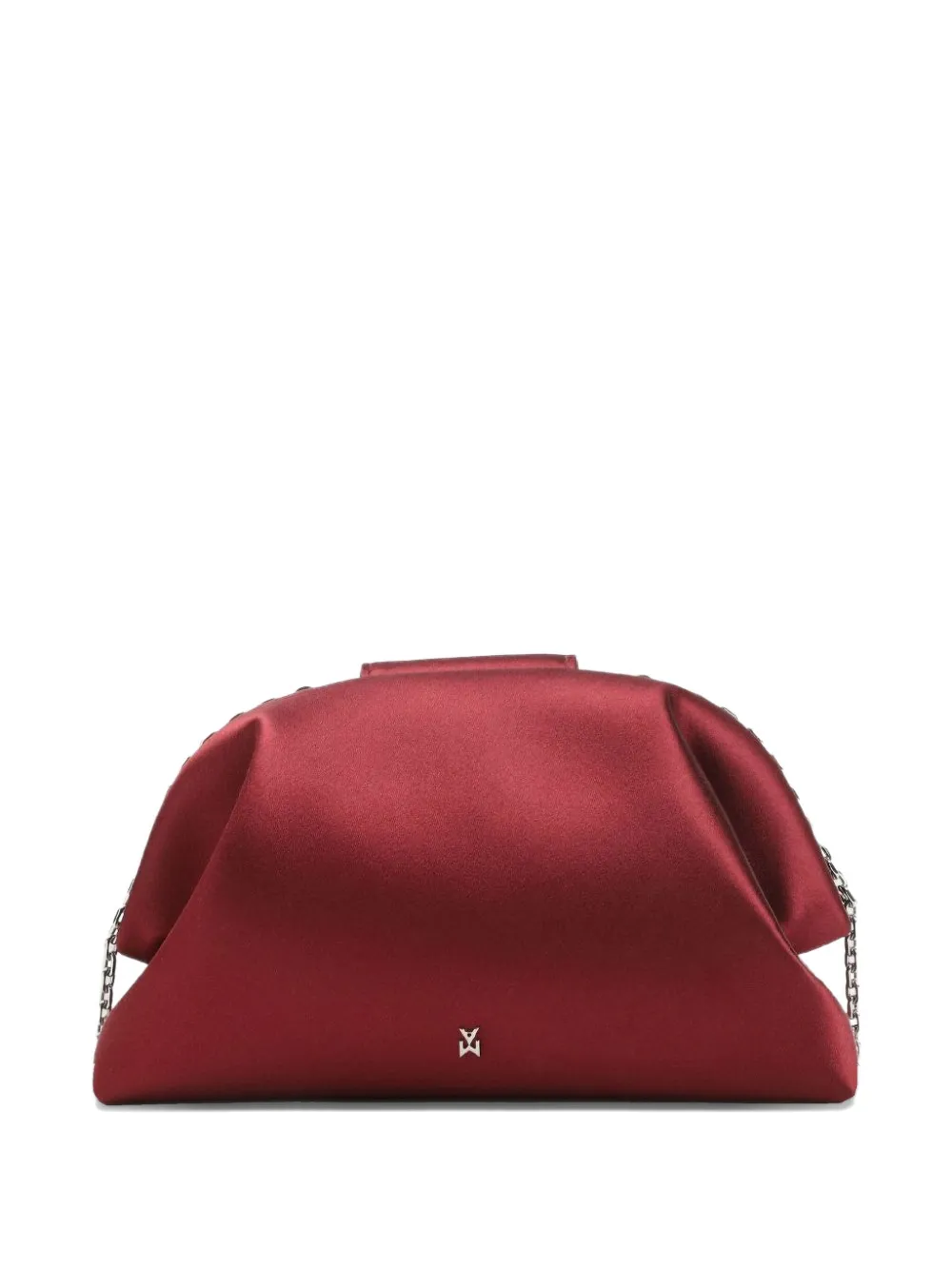 Amina Muaddi Camelia Crystal-embellished Clutch Bag In Red
