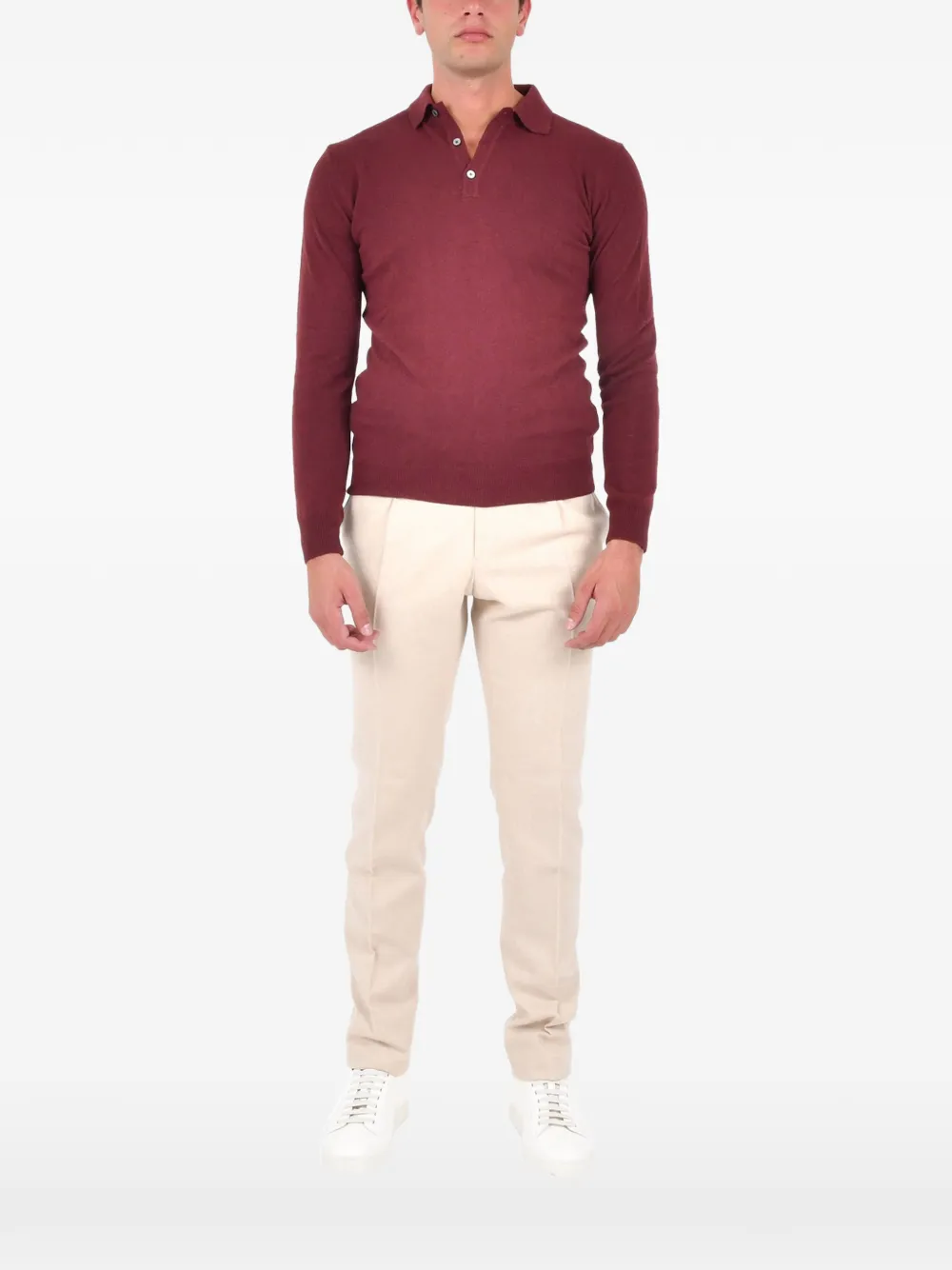 FRANZESE COLLECTION buttoned polo shirt - Rood