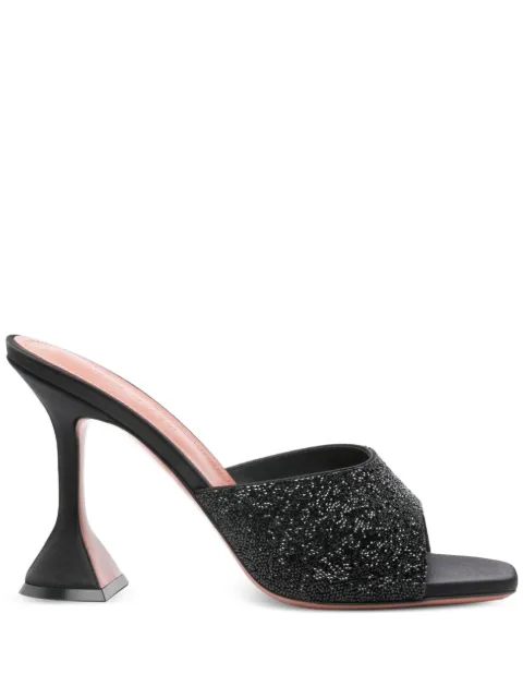 Amina Muaddi 95mm Lupita crystal-embellished sandals