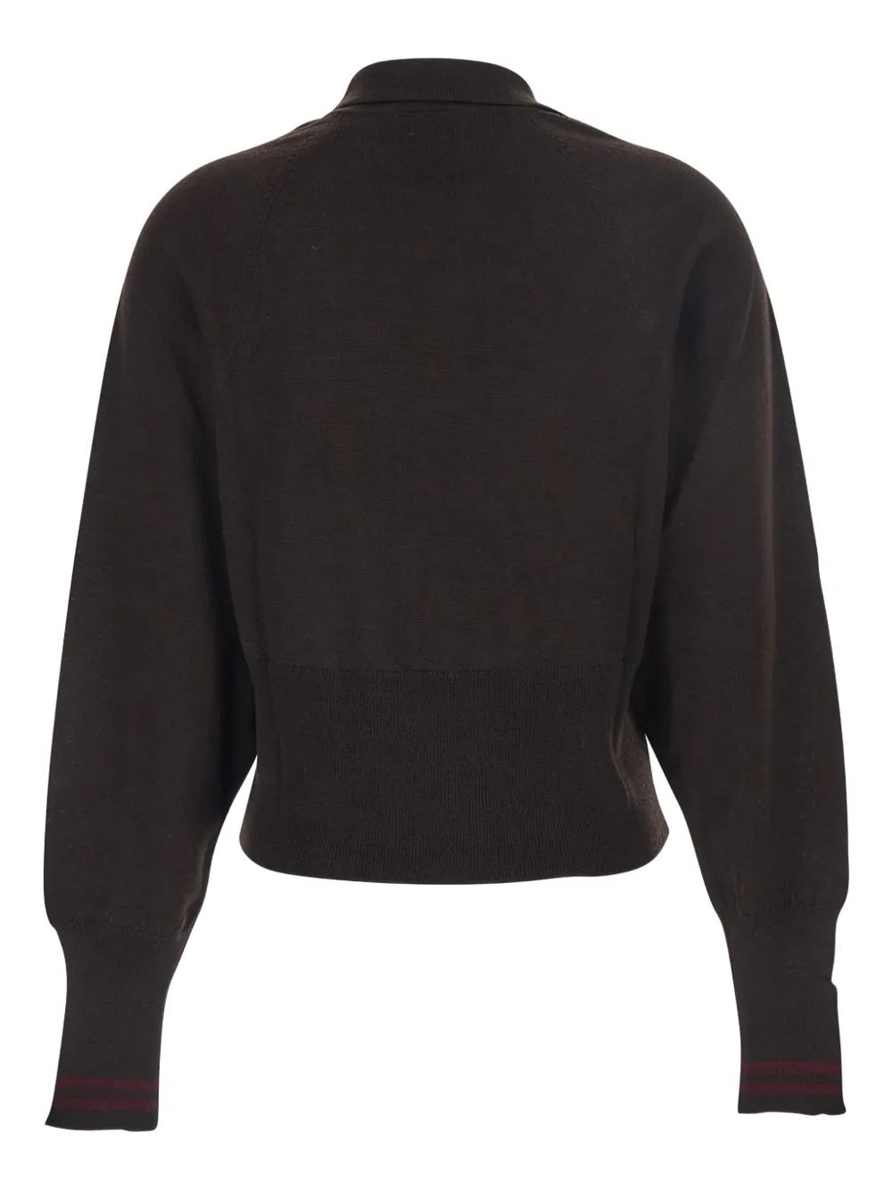 Merci long-sleeve polo top - Bruin