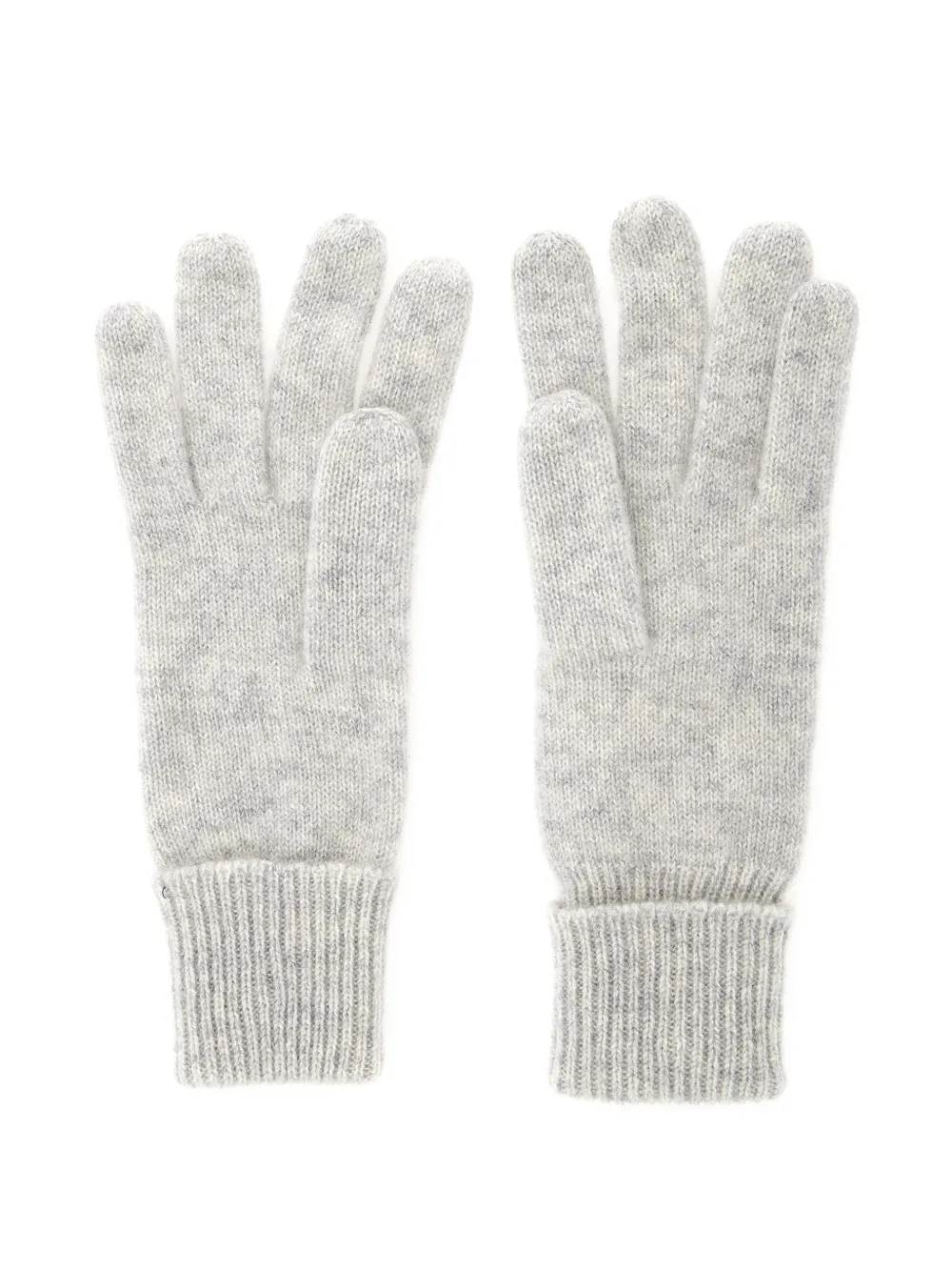 Helen Kaminski Blaire logo-charm knitted gloves - Grijs