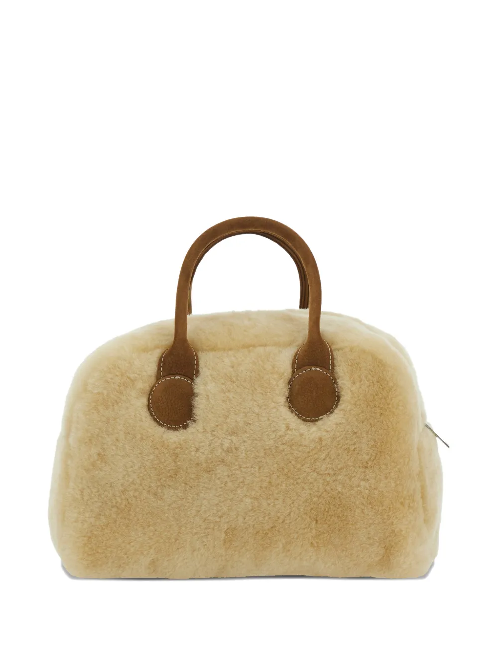 Margesherwood Shearling Tote Bag In Neutral