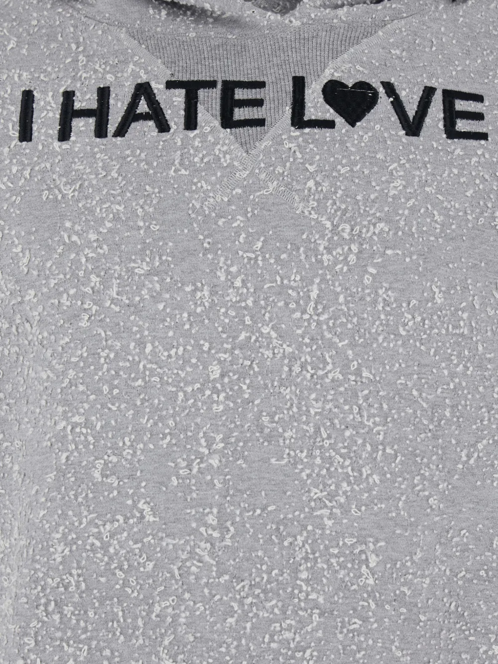 JORDANLUCA Hoodie met slogan-print Grijs