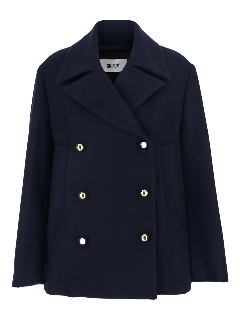 Grifoni double-breasted wool jacket | Blue | Image 1