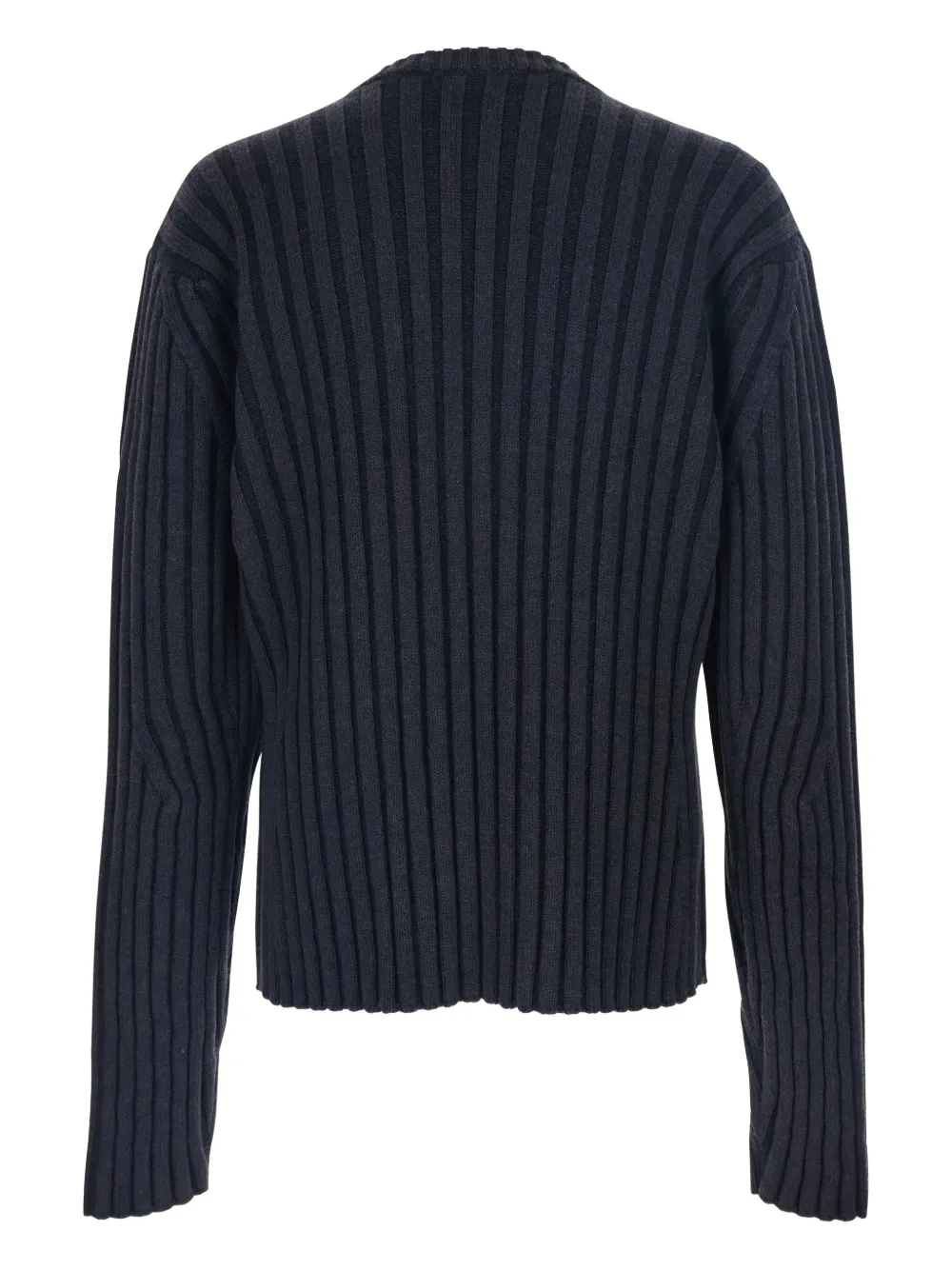 JORDANLUCA ribbed design cotton sweater - Grijs