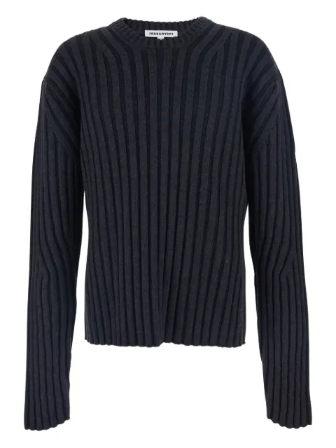 JORDANLUCA ribbed design cotton sweater