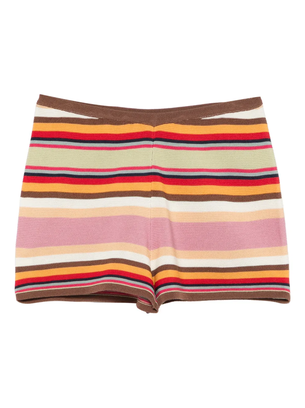 Faithfull the Brand stripe shorts - Marrone