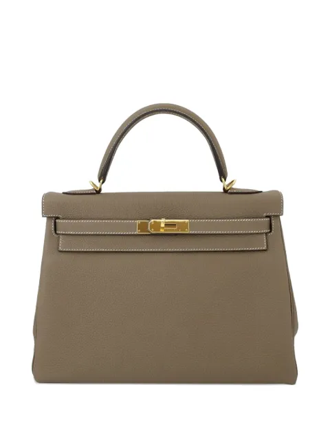 Hermès Pre-Owned bolsa satchel Kelly II Retourne 32 de piel Togo 2017