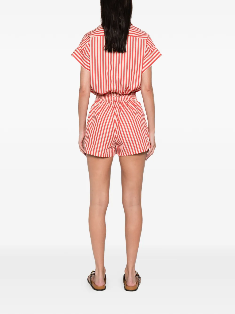 Faithfull The Brand Orozco Striped Playsuit In Multi