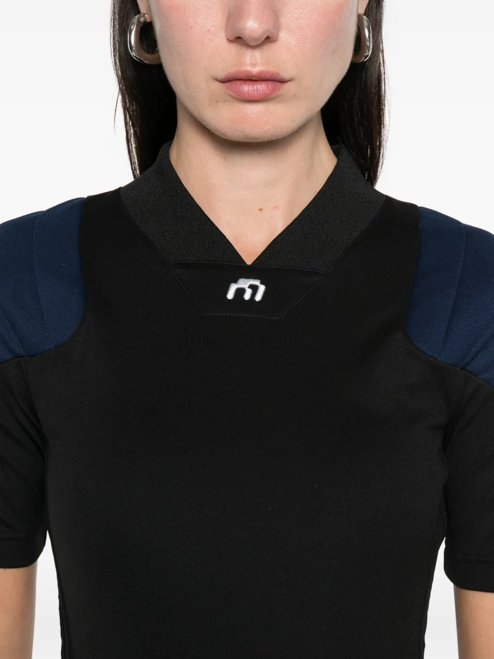 Adidas Originals X Miaou Logo Short-sleeve Mini Dress In Black