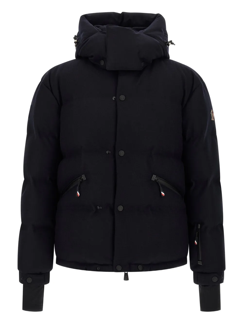 Moncler Grenoble Krun high-collar buttoned ski jacket | Blue | Image 1