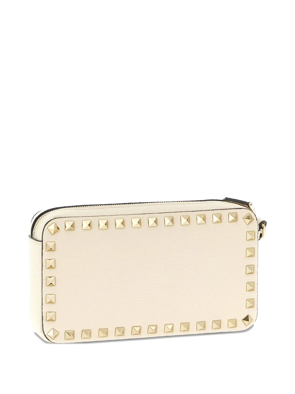 Valentino Garavani Ruckstud wrist-strap clutch bag - Beige