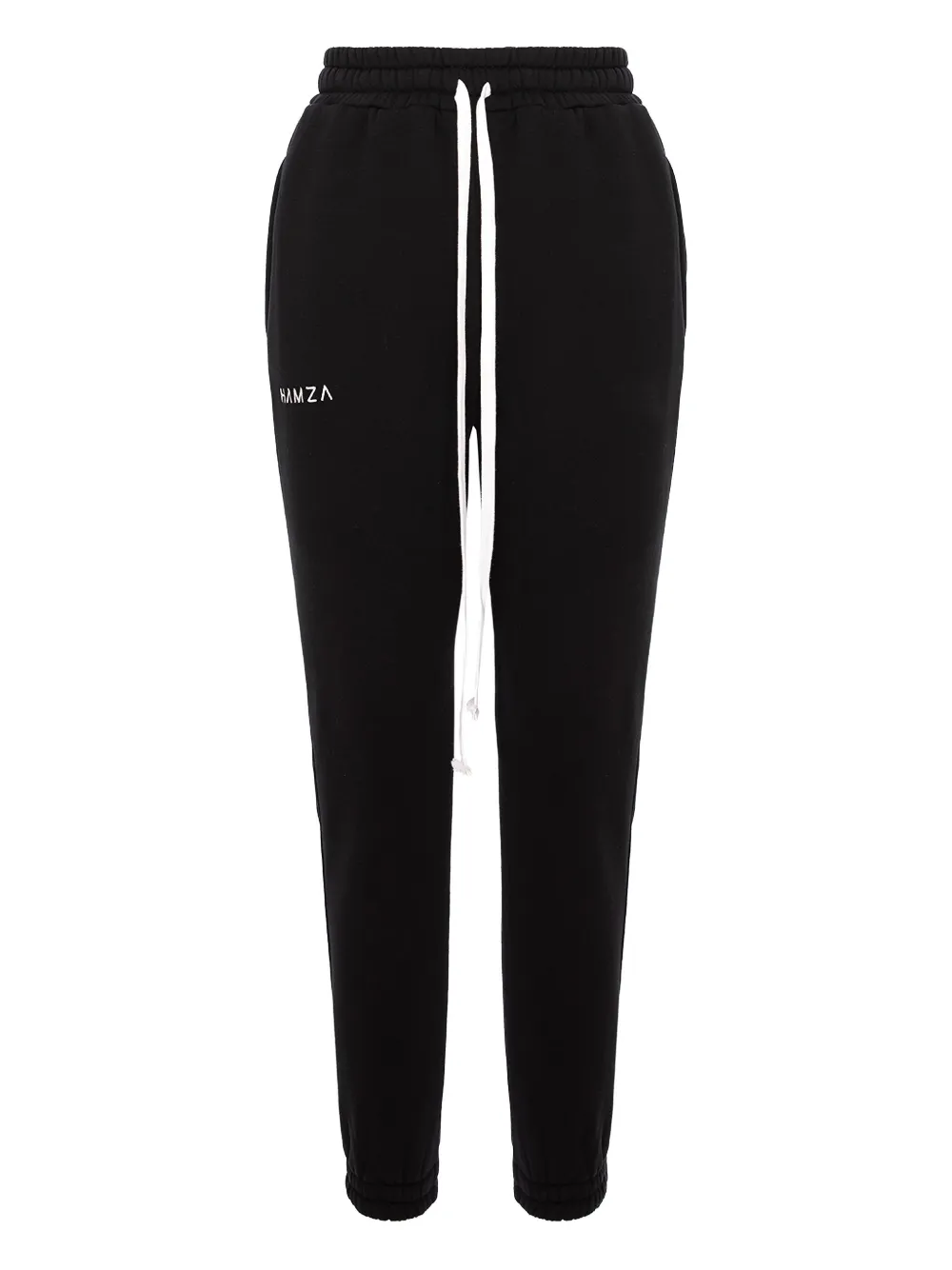 Hamza Blank V2 Drawstring-fastening Logo-detail Track Pants In Black