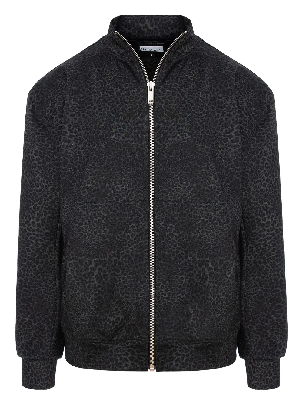 Hamza Animal-print Zip-fastening Jacket In Black