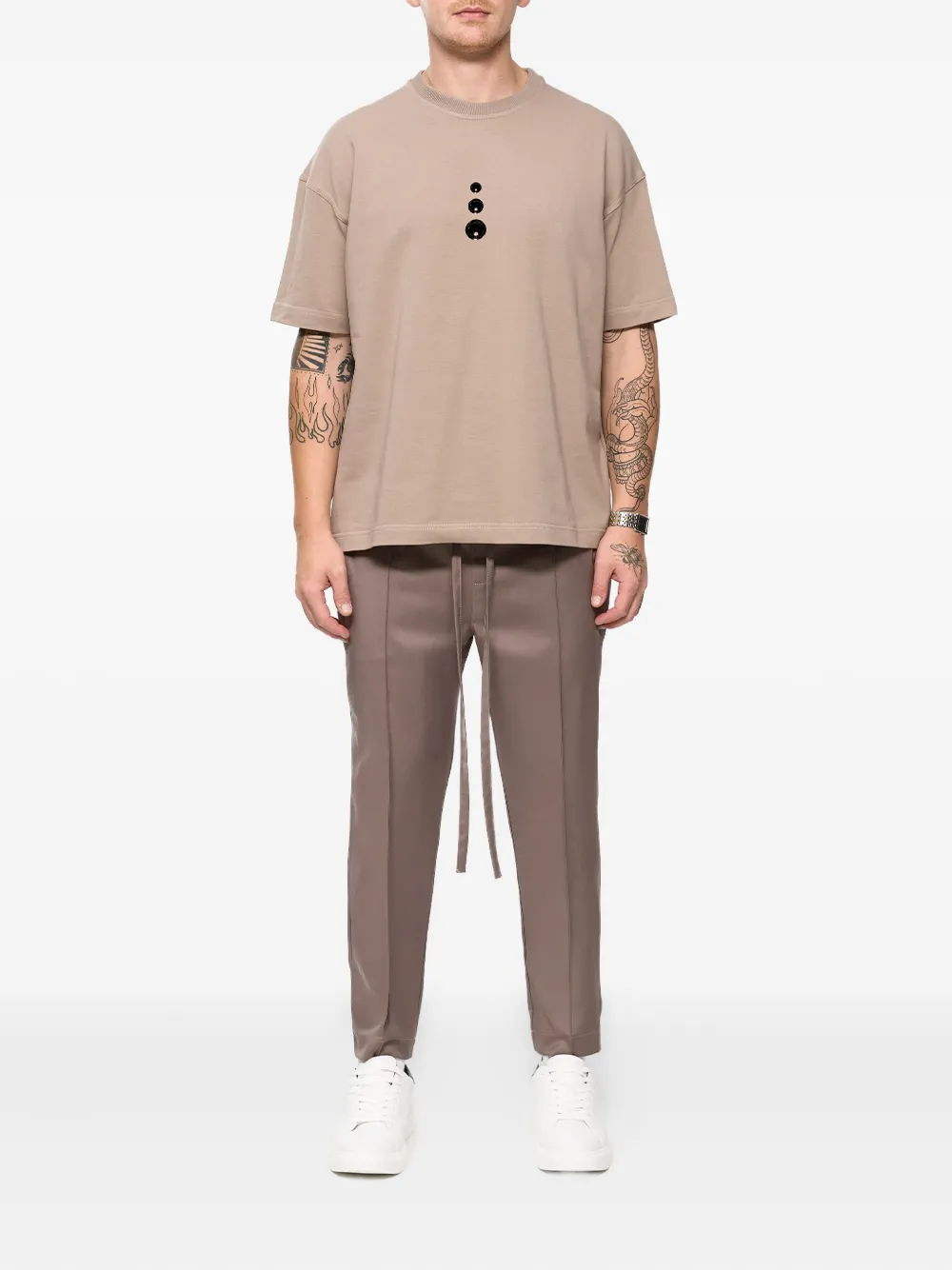 Hamza Triangle Graphic T-shirt In Neutral