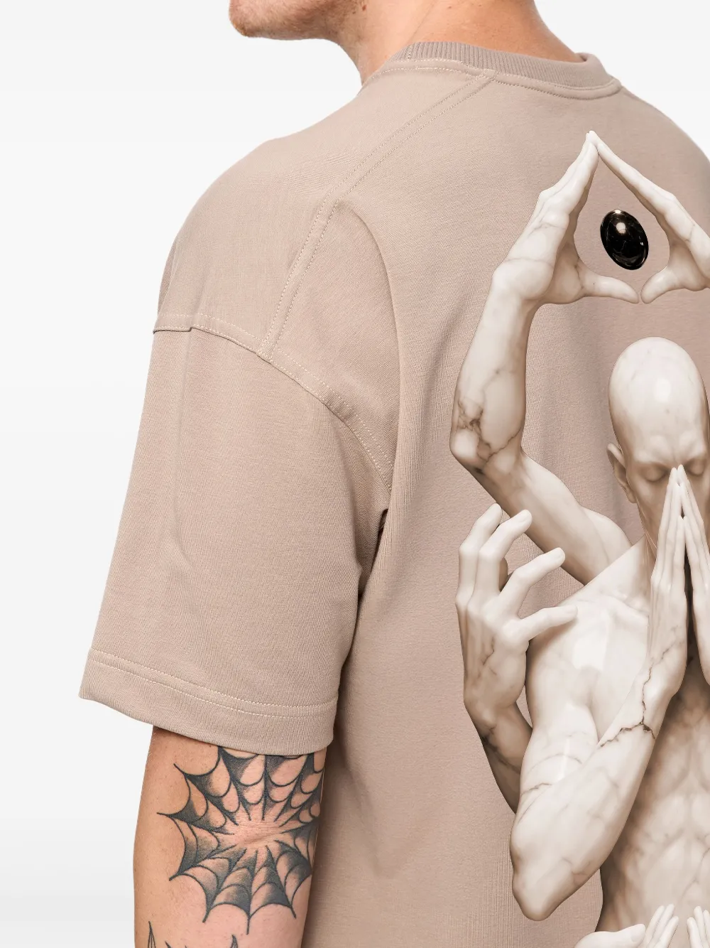 Hamza Triangle Graphic T-shirt In Neutral