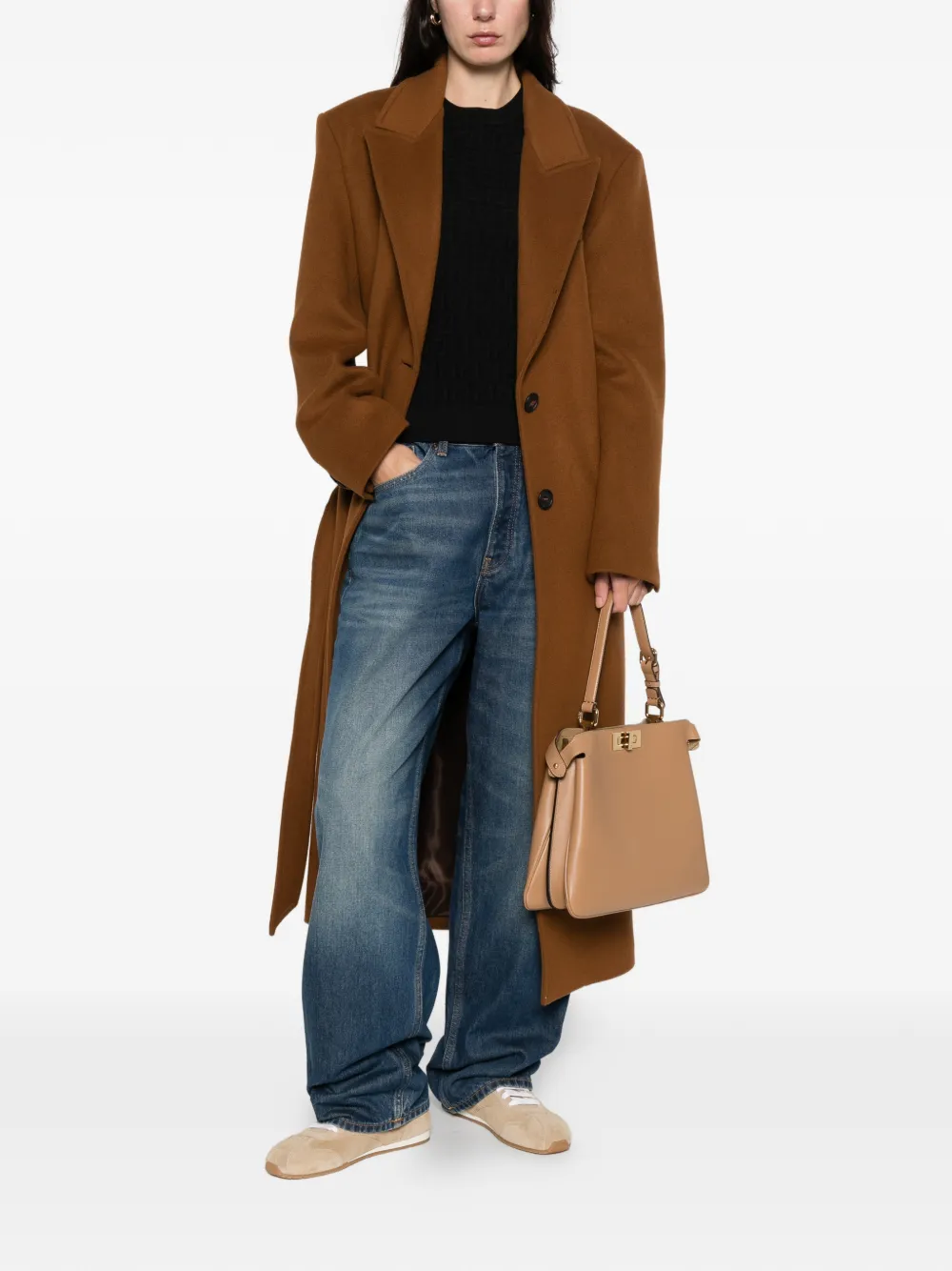 FENDI pattern short-sleeve top - Zwart