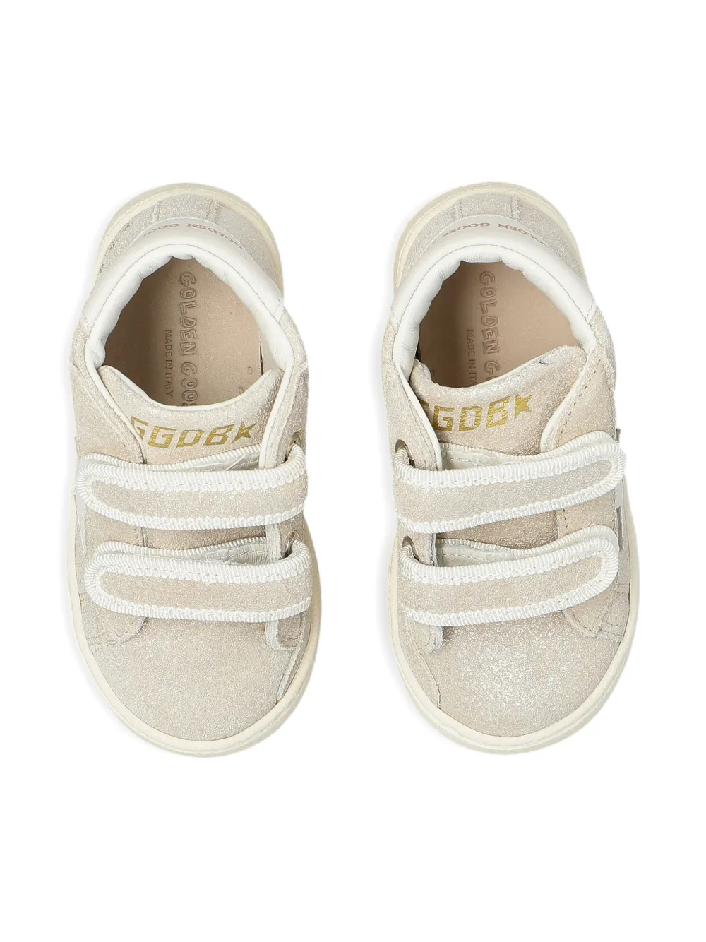 Golden Goose Kids Hune Ballstar round-toe sneakers Beige