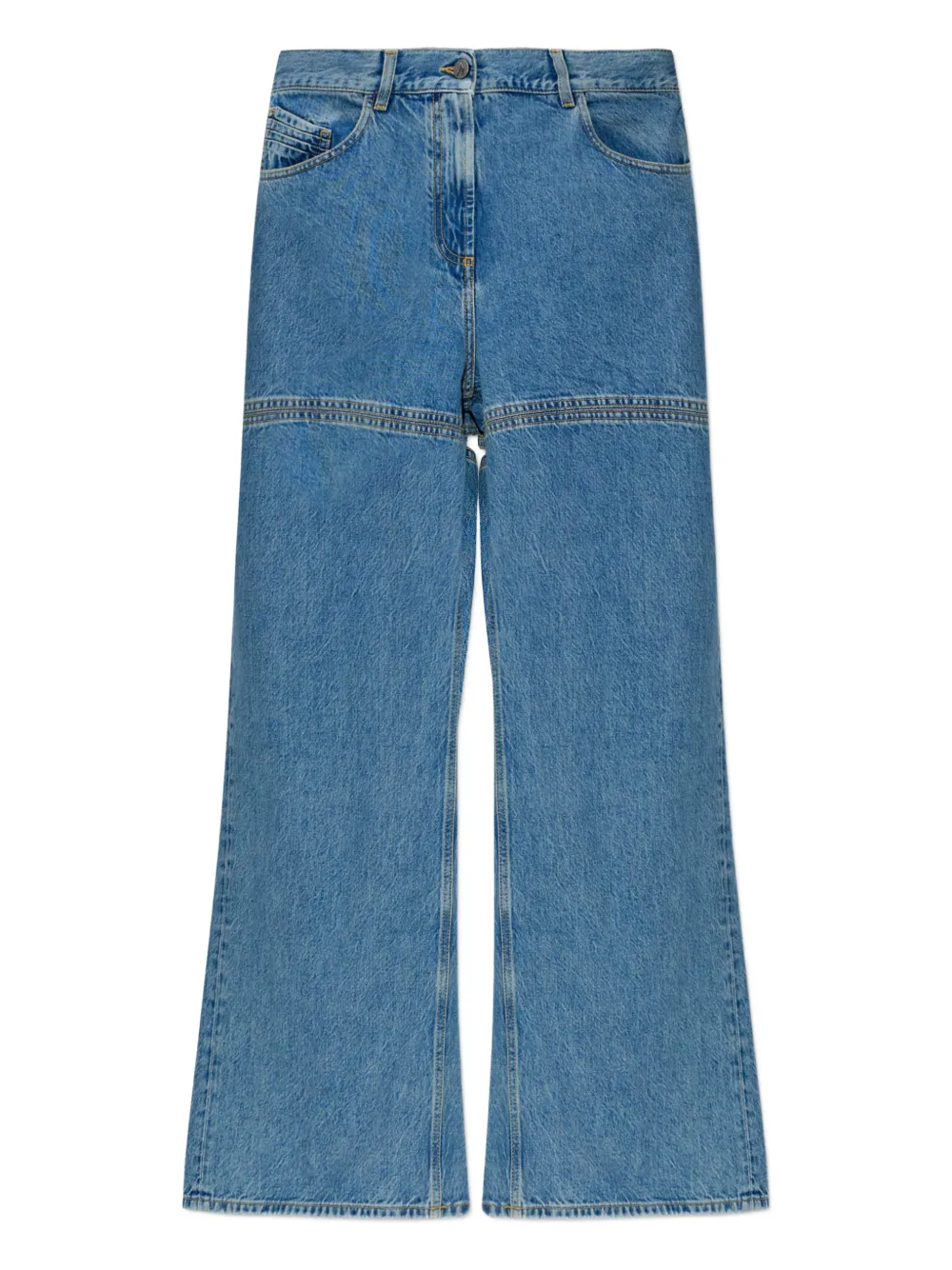 The Attico cutout jeans - Blu