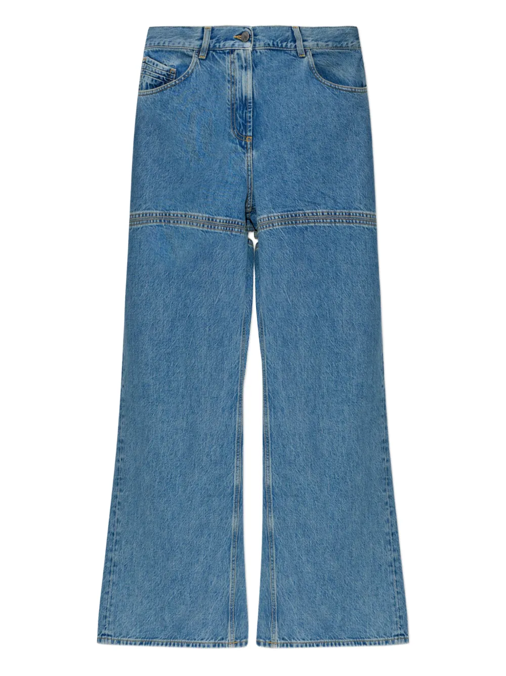 The Attico cutout jeans - Blu