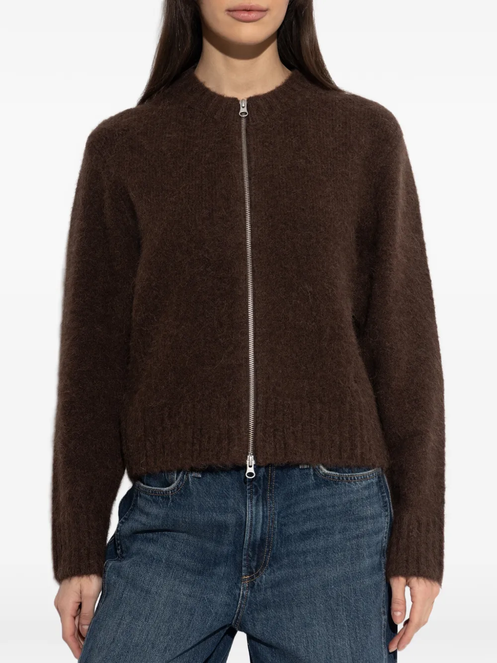  Samsoe Samsoe Zip-up Cardigan - Brown 