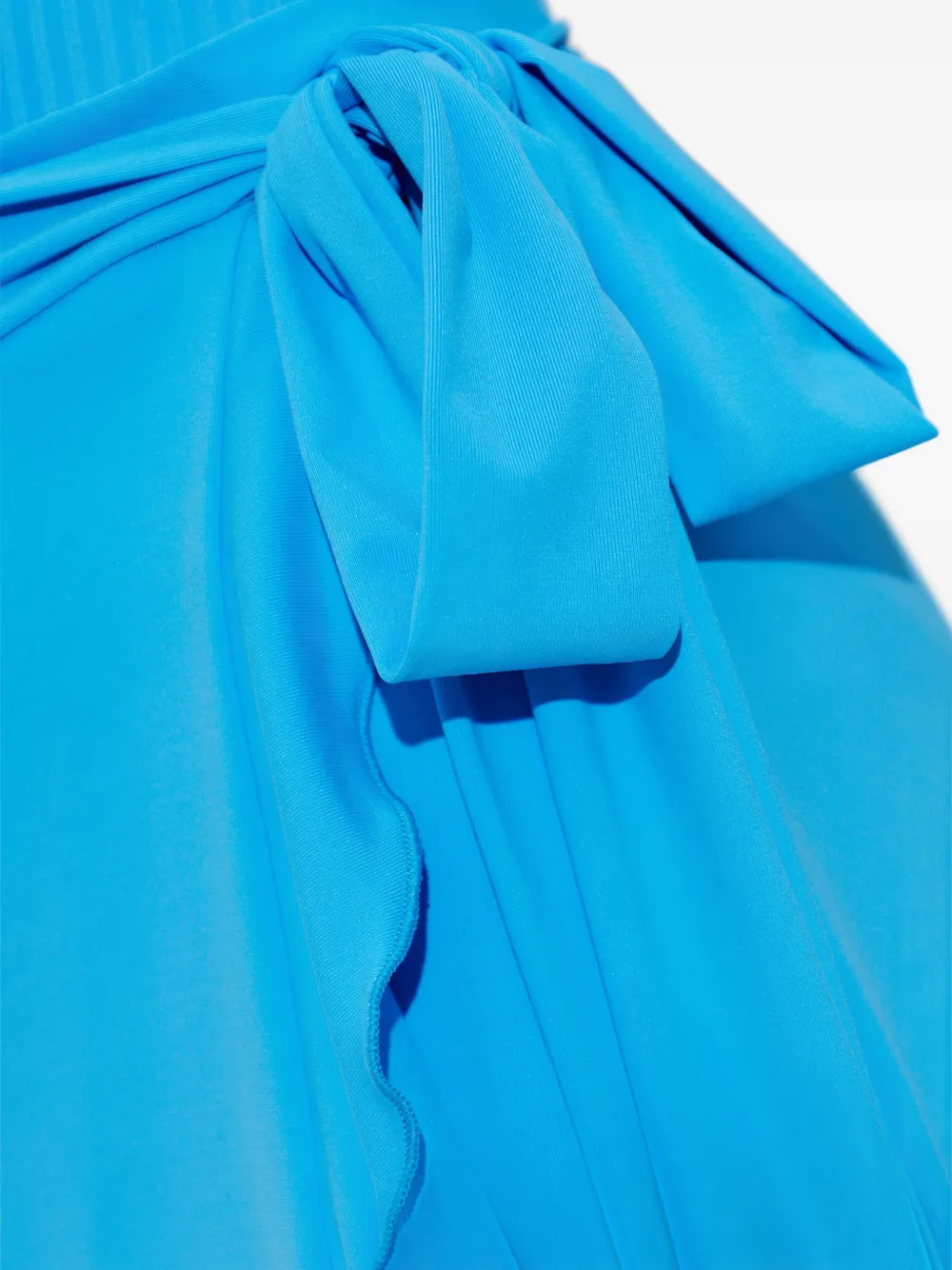 Melissa Odabash Ruffled-trim Tie-fastening Midi Skirt In Blue