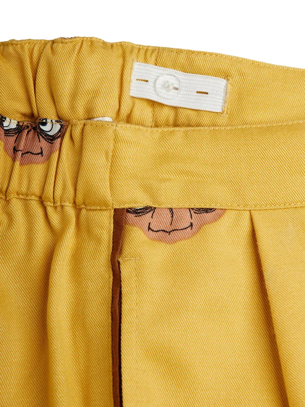 Mini Rodini E.t-print Trousers In Yellow
