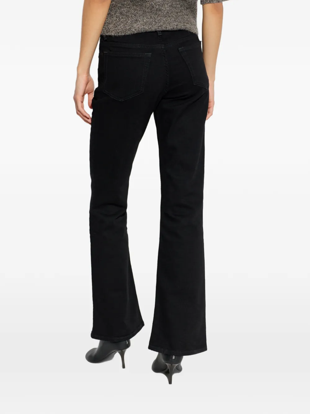 Samsoe & Samsoe Button-fastening Jeans In Black