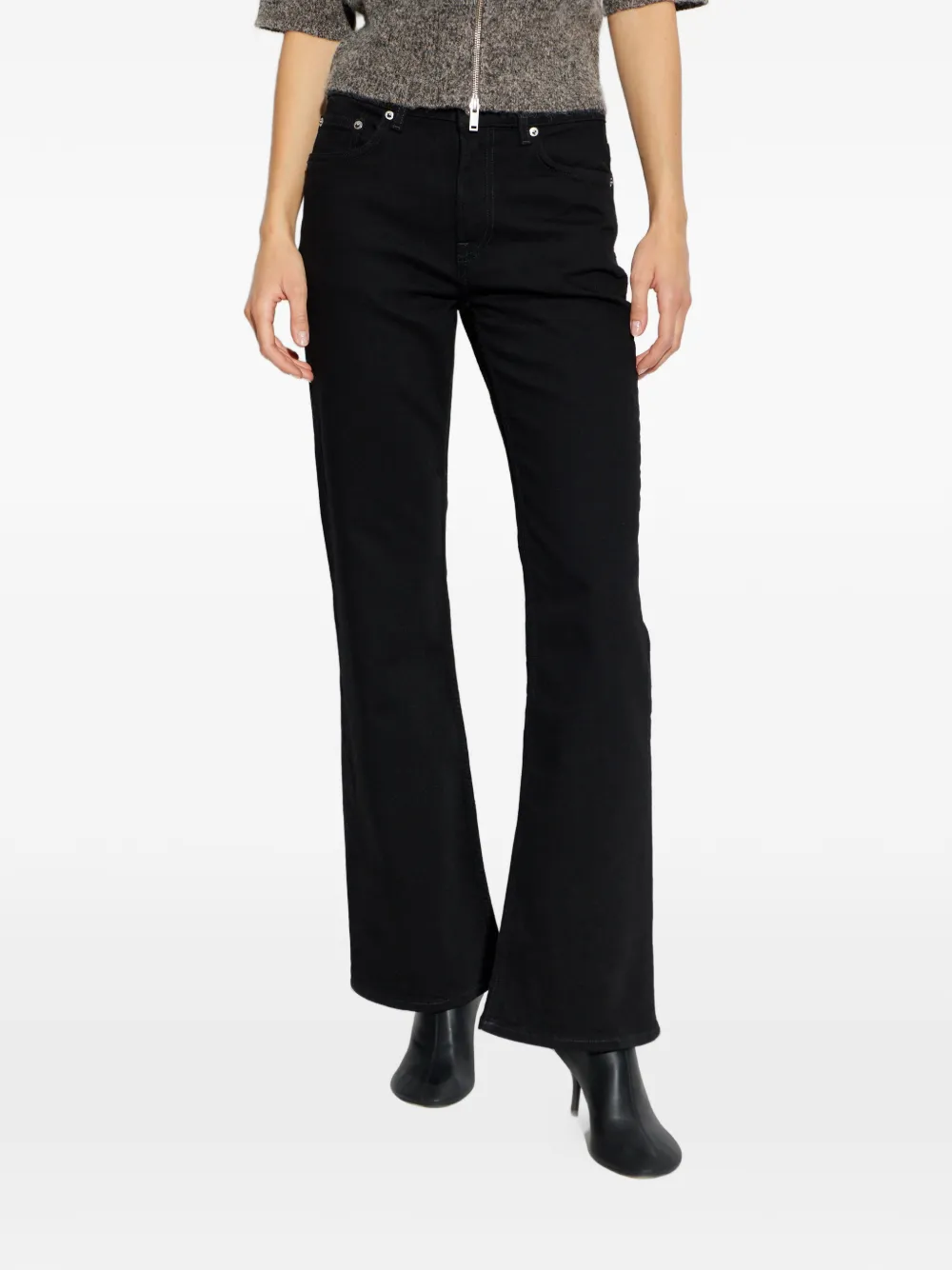 Samsoe & Samsoe Button-fastening Jeans In Black