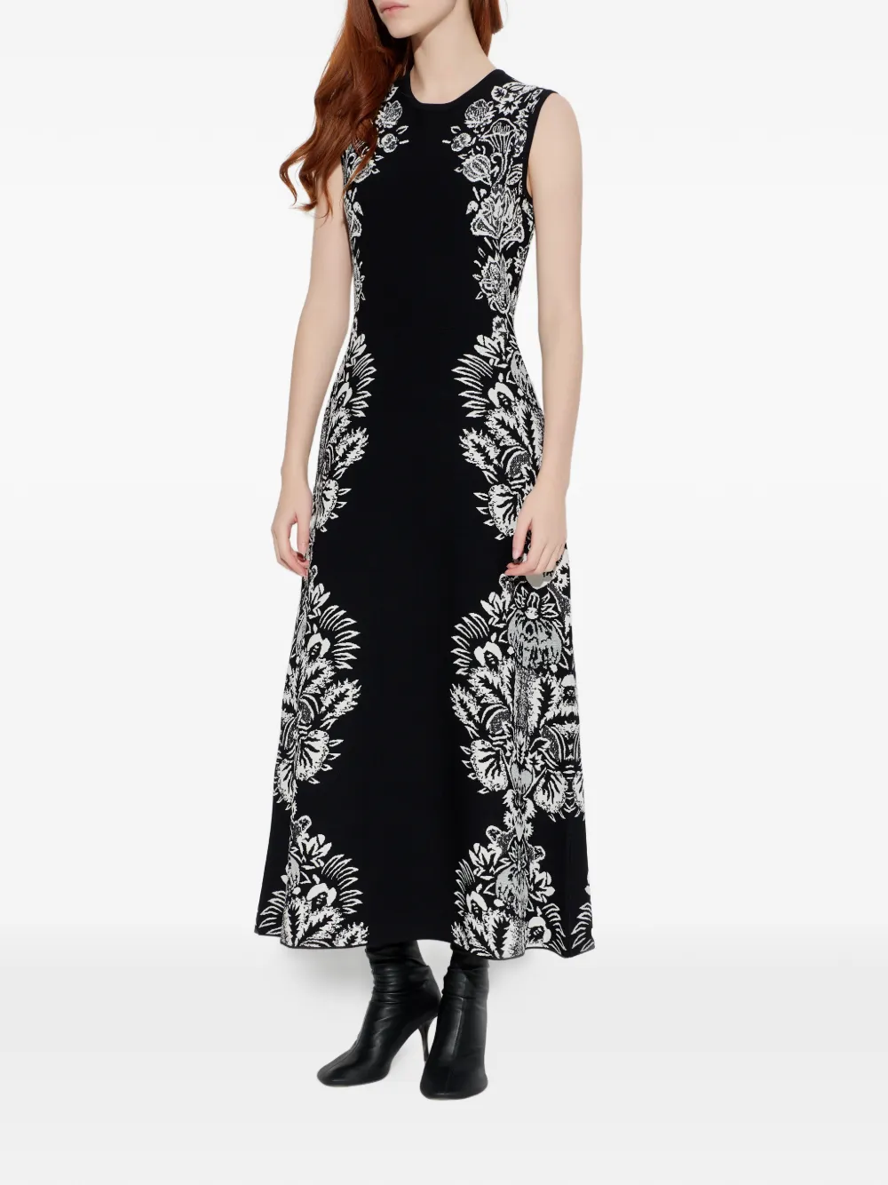 Ulla Johnson Liana mouwloze maxi-jurk met bloemenprint Zwart