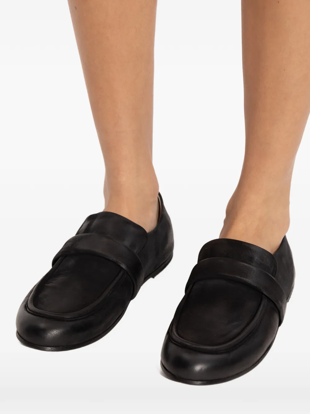 Marsèll Steccoblocco Strap-detail Loafers In Black
