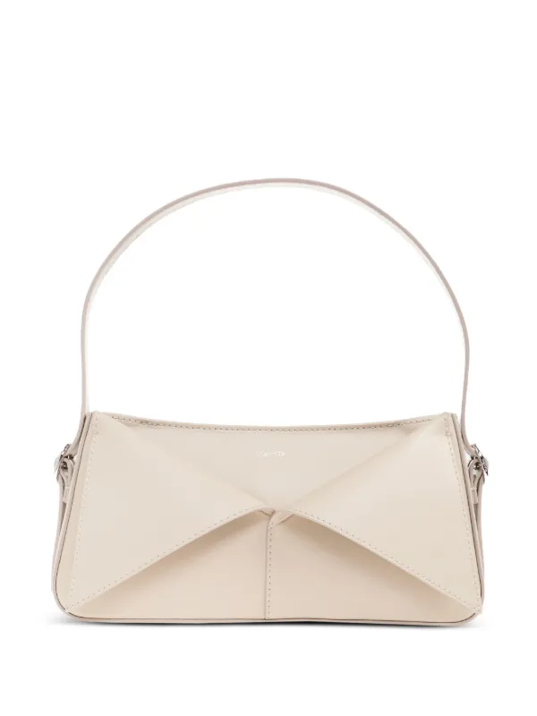Coperni Panelled Leather Shoulder Bag in Neutrals