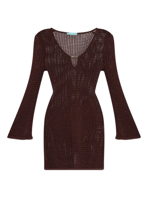 Melissa Odabash Ellis long-sleeve cut-out mini dress