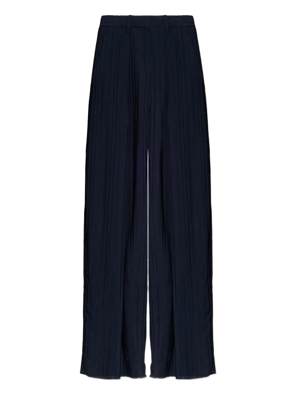 Victoria Beckham Pleated Trousers In Blue