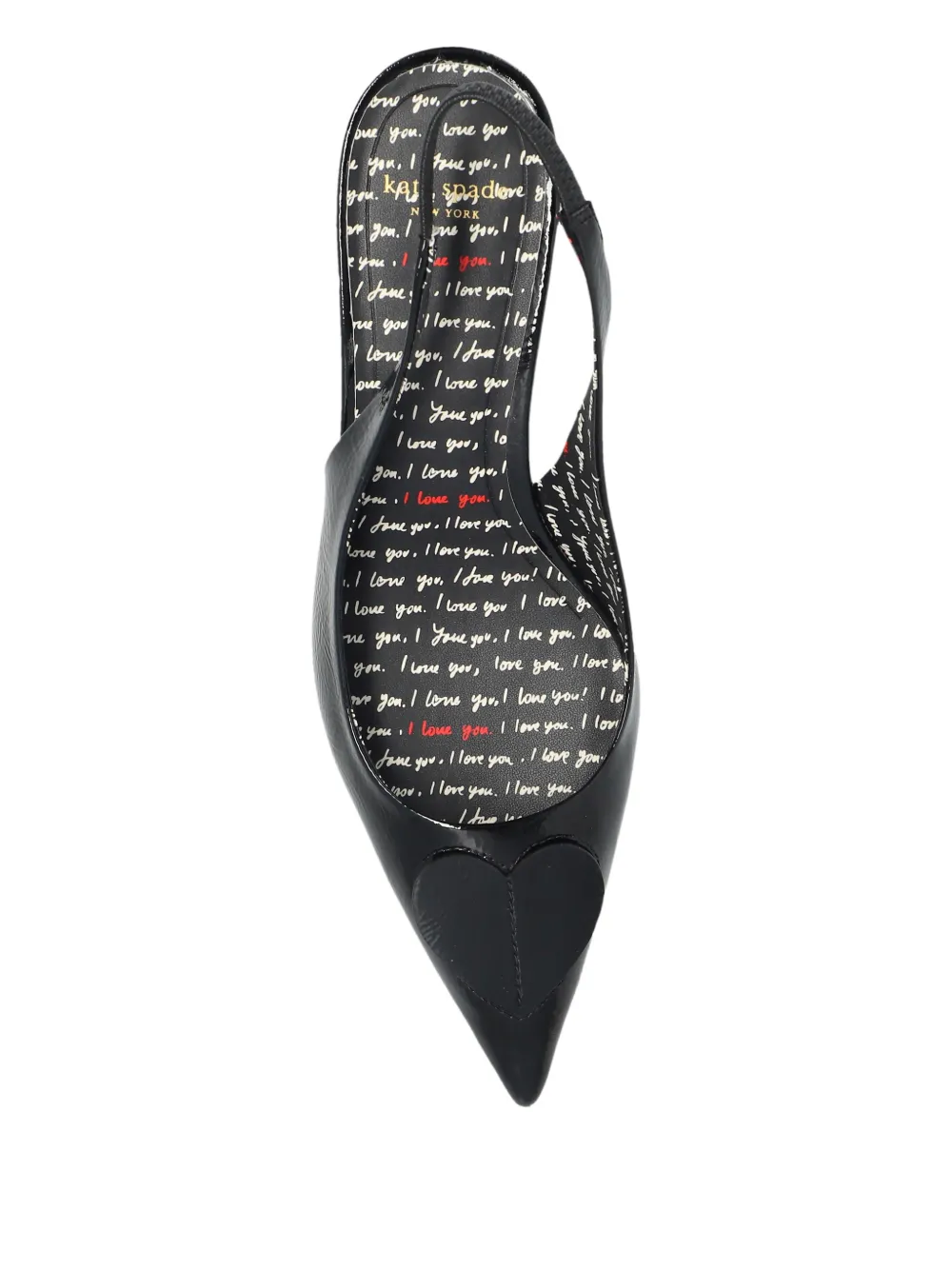 Kate Spade 60mm Lover Heart-detailed Heels In Black