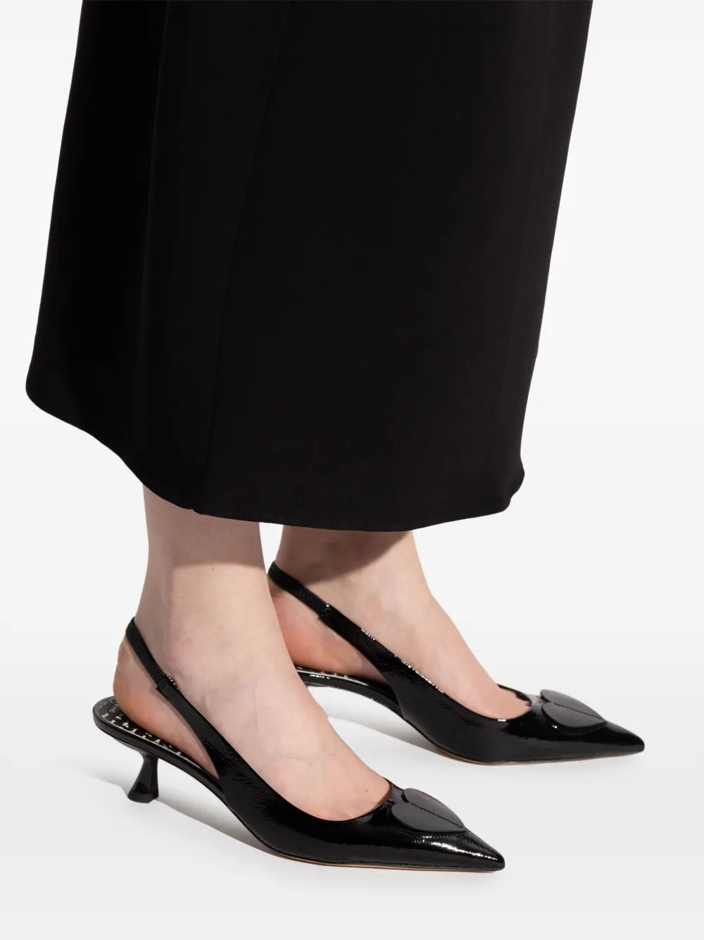 Kate Spade 60 mm Lover hakken met hartdetail Zwart