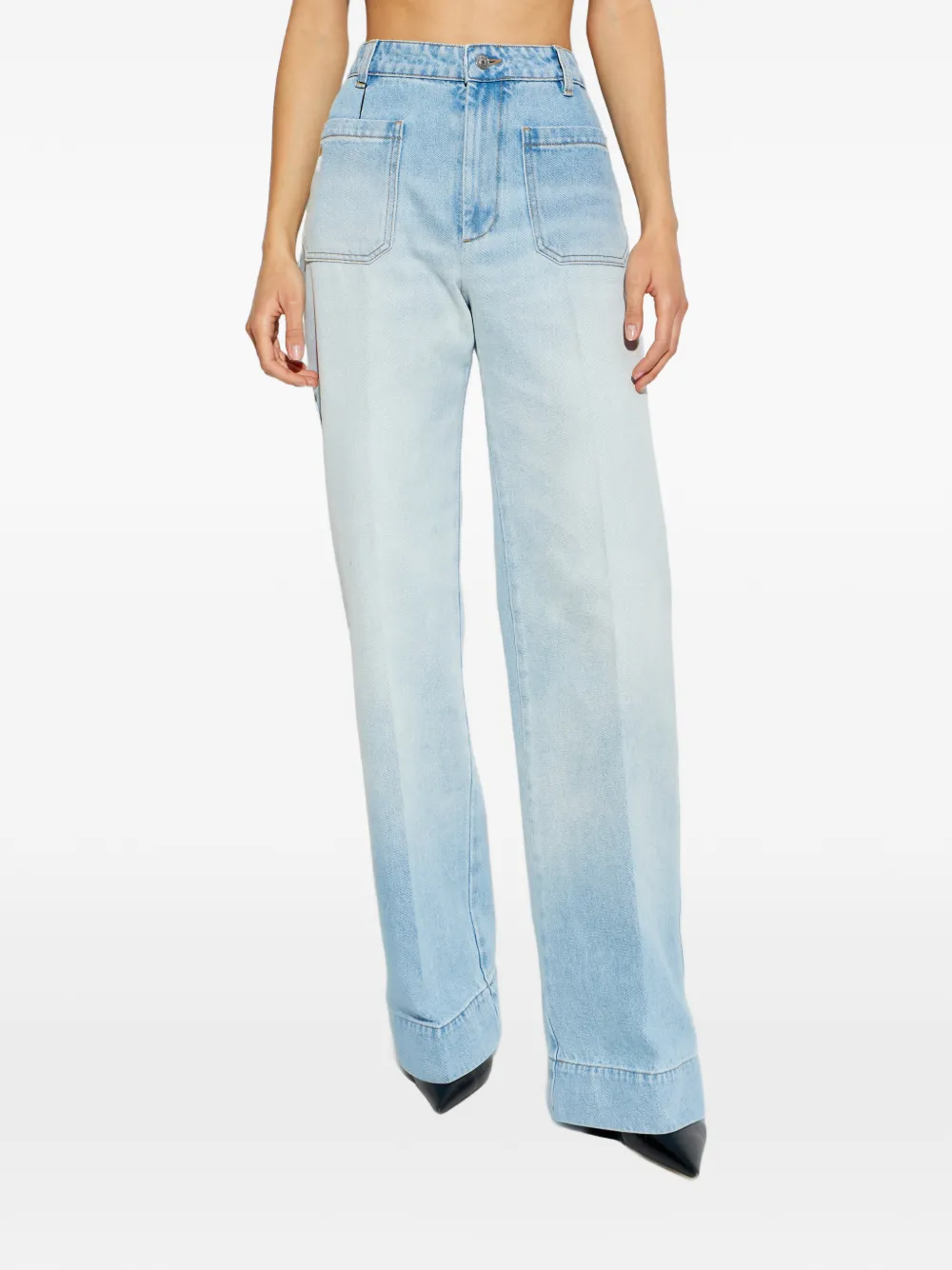 Victoria Beckham Alina Regular Fit Jeans Clothing In Blue