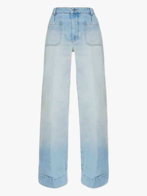 Victoria Beckham jean à poches plaquées