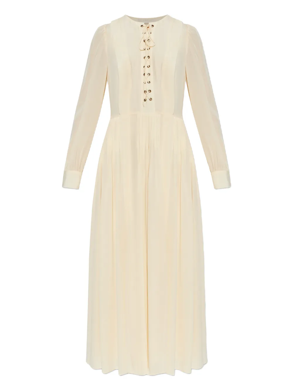 Ulla Johnson Veria lace-up midi dress | Neutrals | Image 1