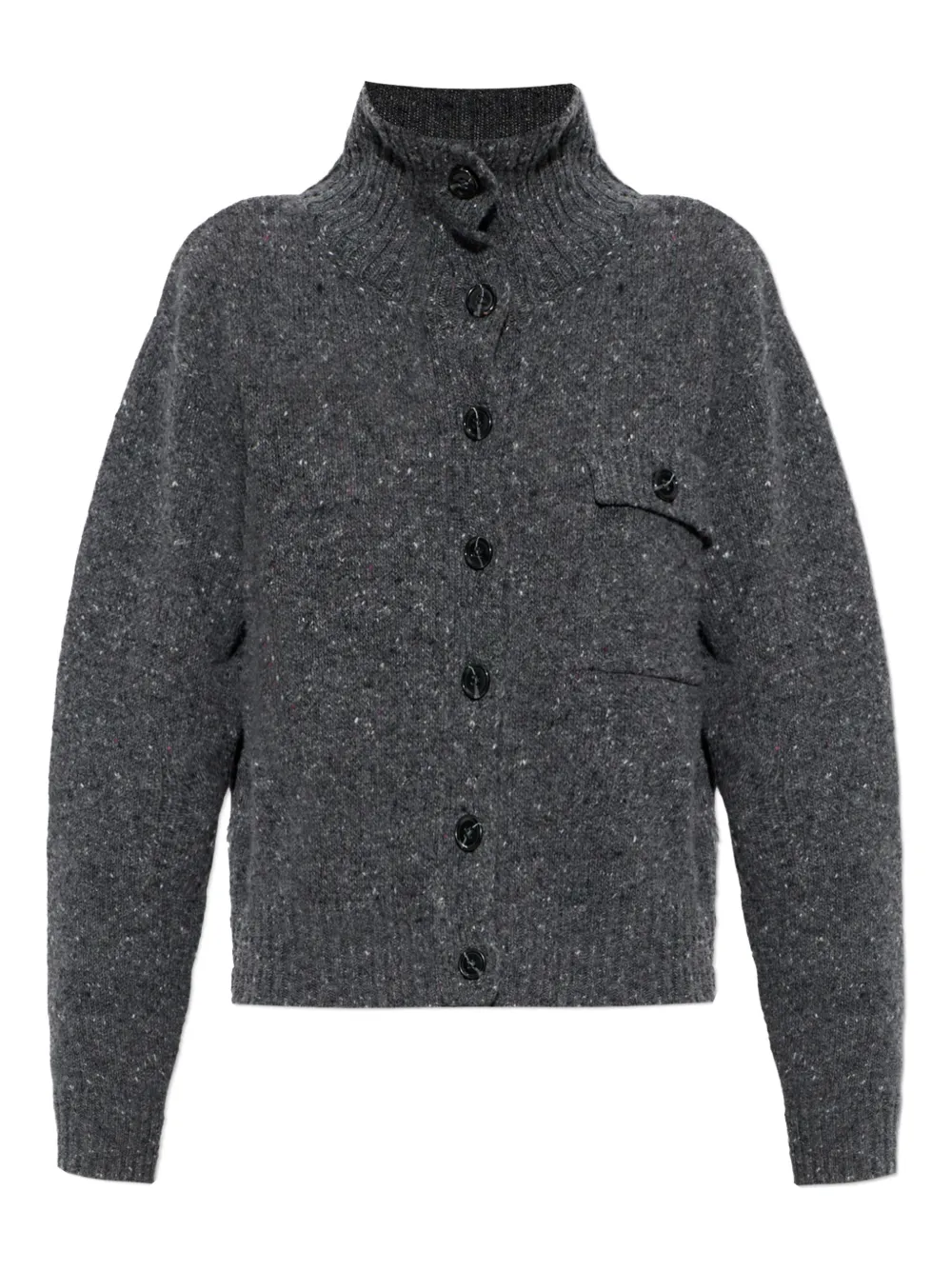 Samsoe & Samsoe Salois Button-fastening Cardigan In Gray