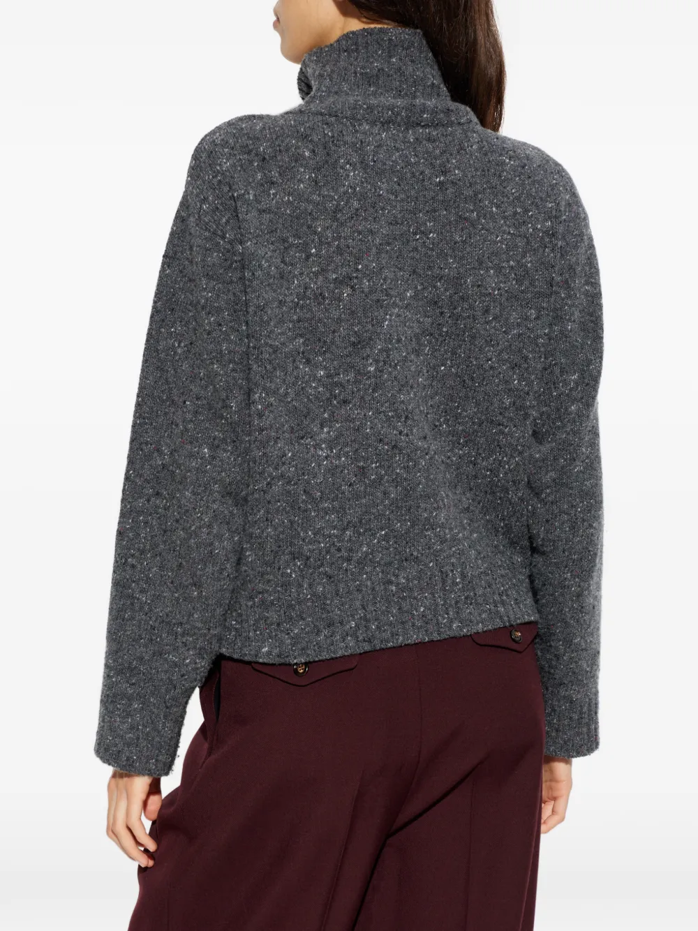 Samsoe & Samsoe Salois Button-fastening Cardigan In Gray