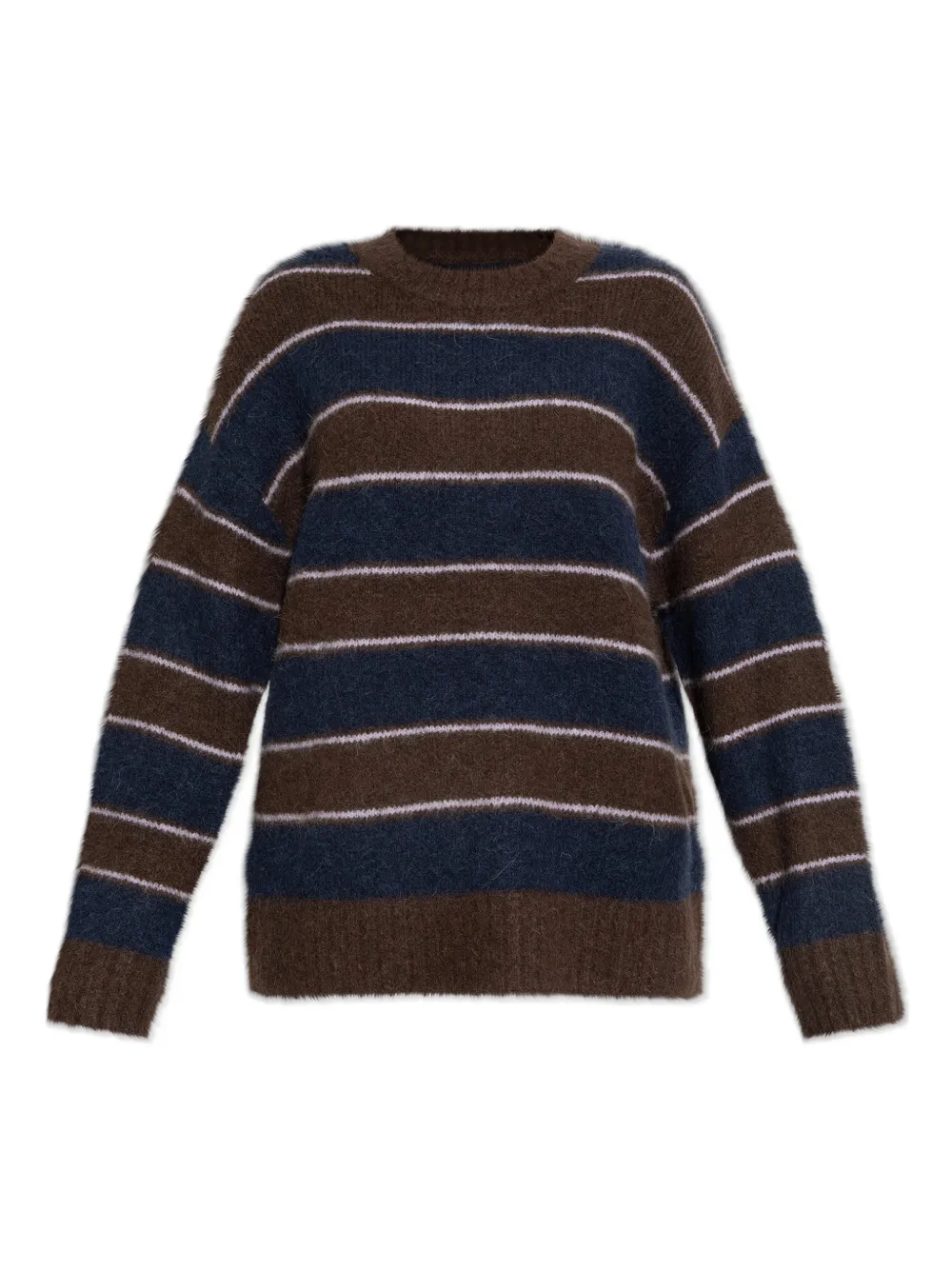 Samsoe & Samsoe Striped Sweater In Blue