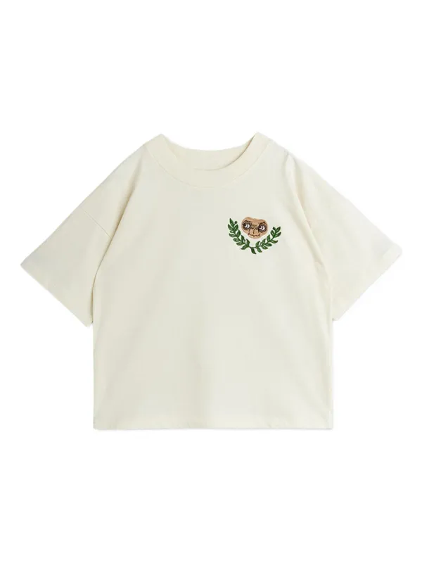 Mini Rodini E.T エンブロイダリー Tシャツ | ニュートラル | FARFETCH JP