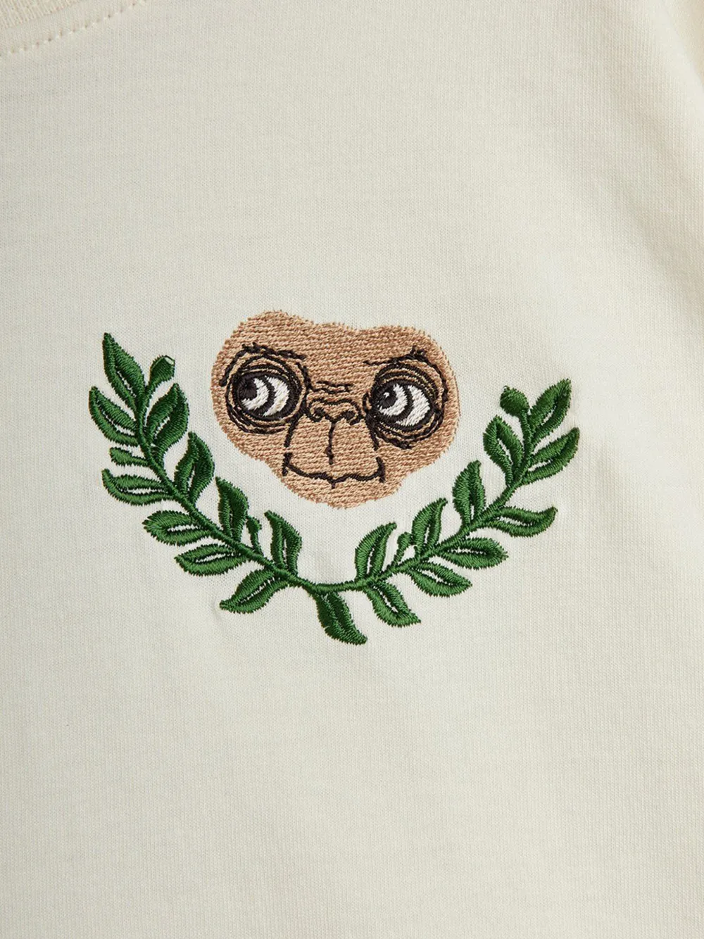  Mini Rodini E.t-embroidered T-shirt - Neutrals 