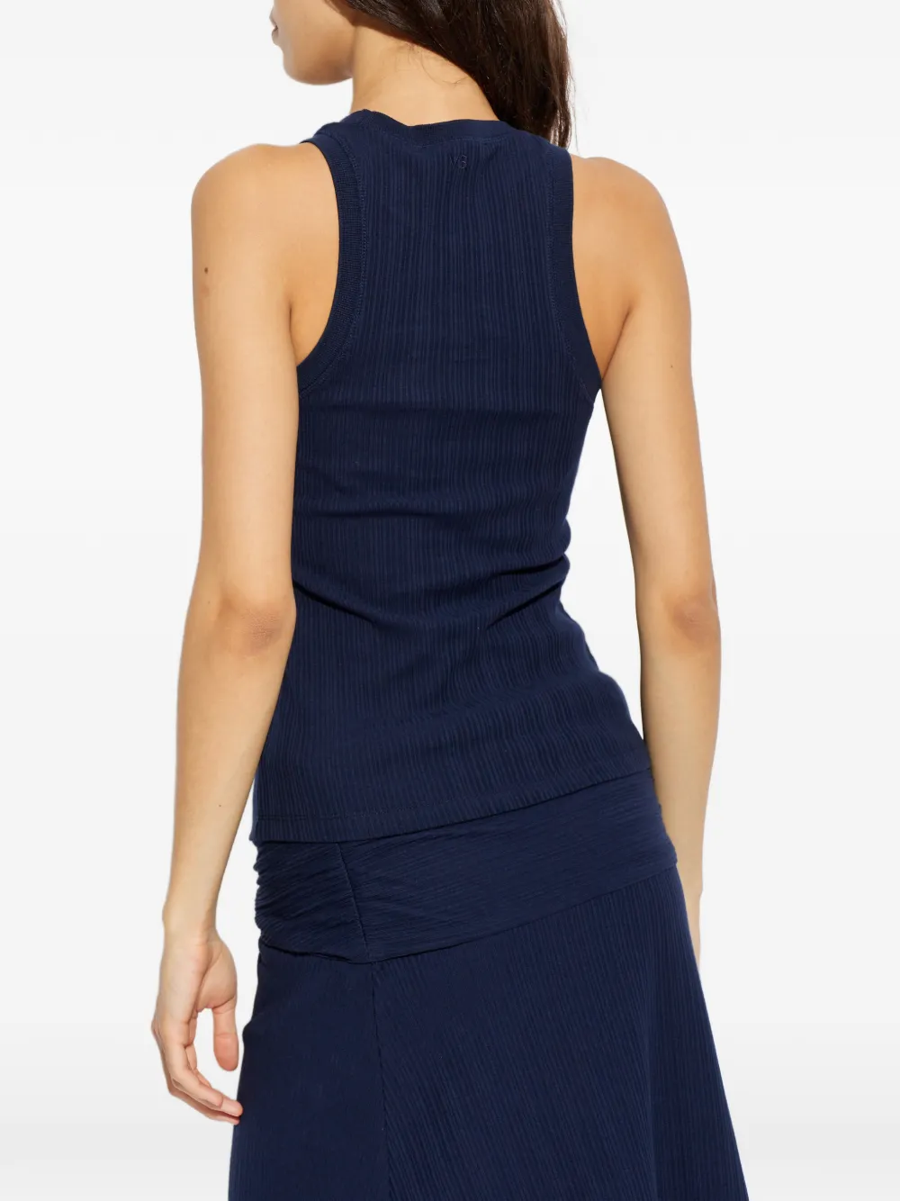 Victoria Beckham Geribbelde top Blauw